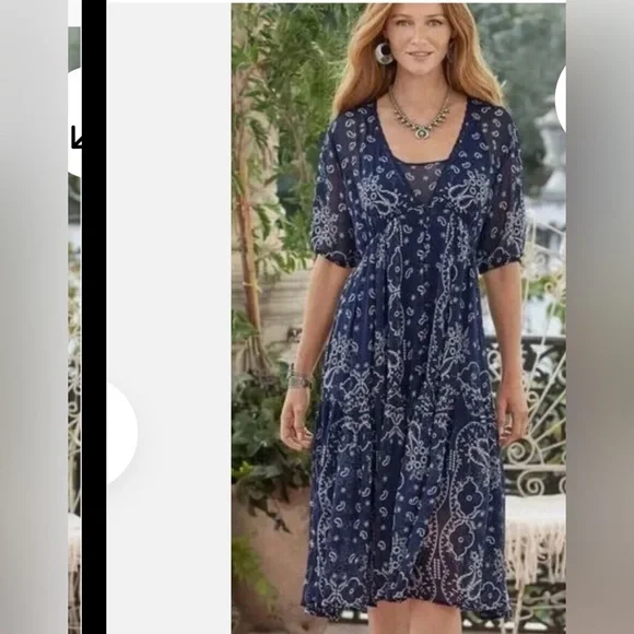 Sundance Dresses Sundance Brieia Bandana Dress Womens Petite